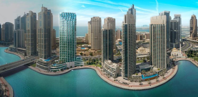 (មានវីដេអូ) ក្រុង​ទន្លេសិប្បនិមិត្ត Dubai Marina នឹង​បញ្ចប់ឆ្នាំ២០១៩